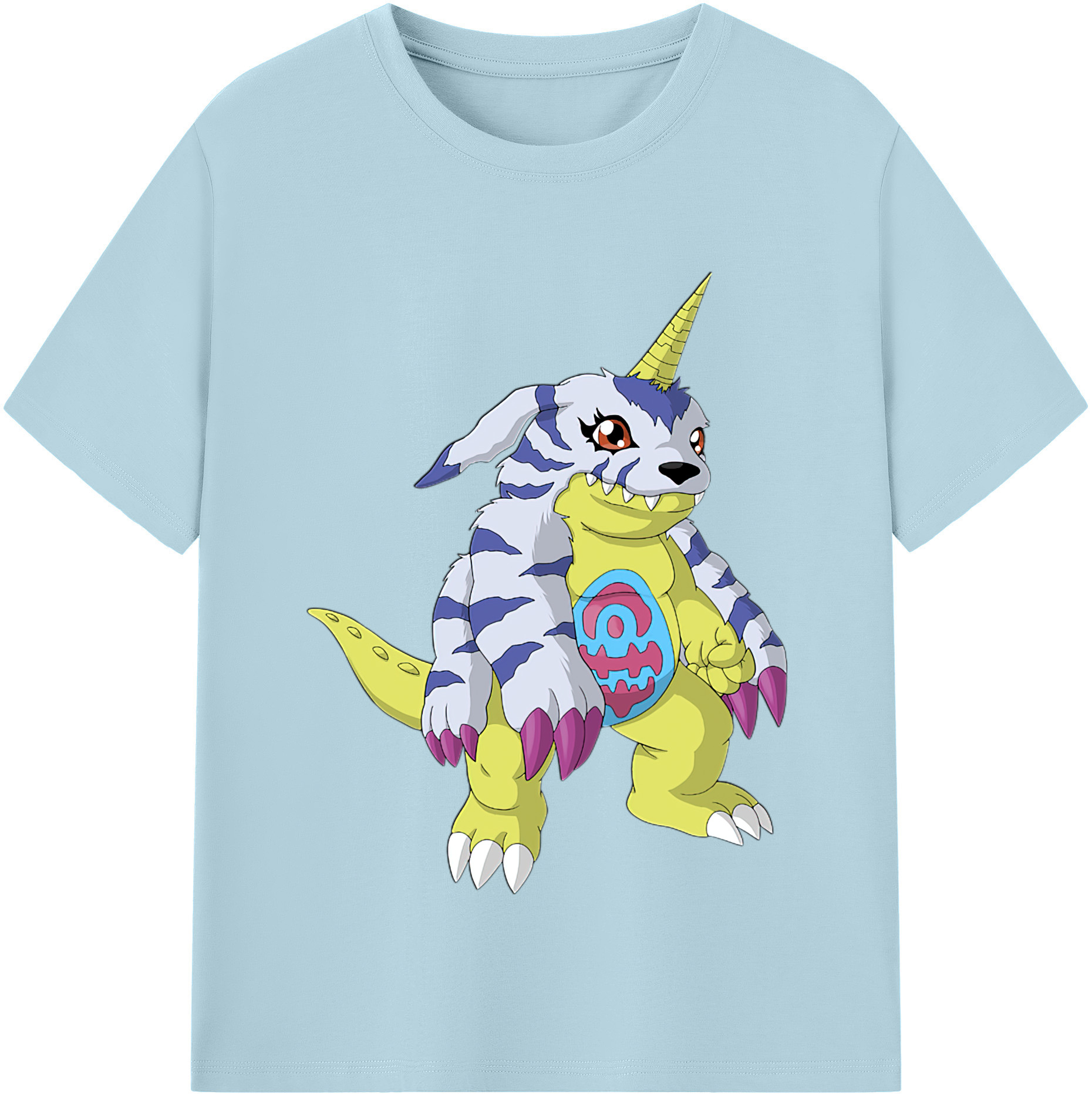 （画像用） Digimon デジタルモンスター/デジモン 綿100％半袖Tシャツ（フロントプリント）